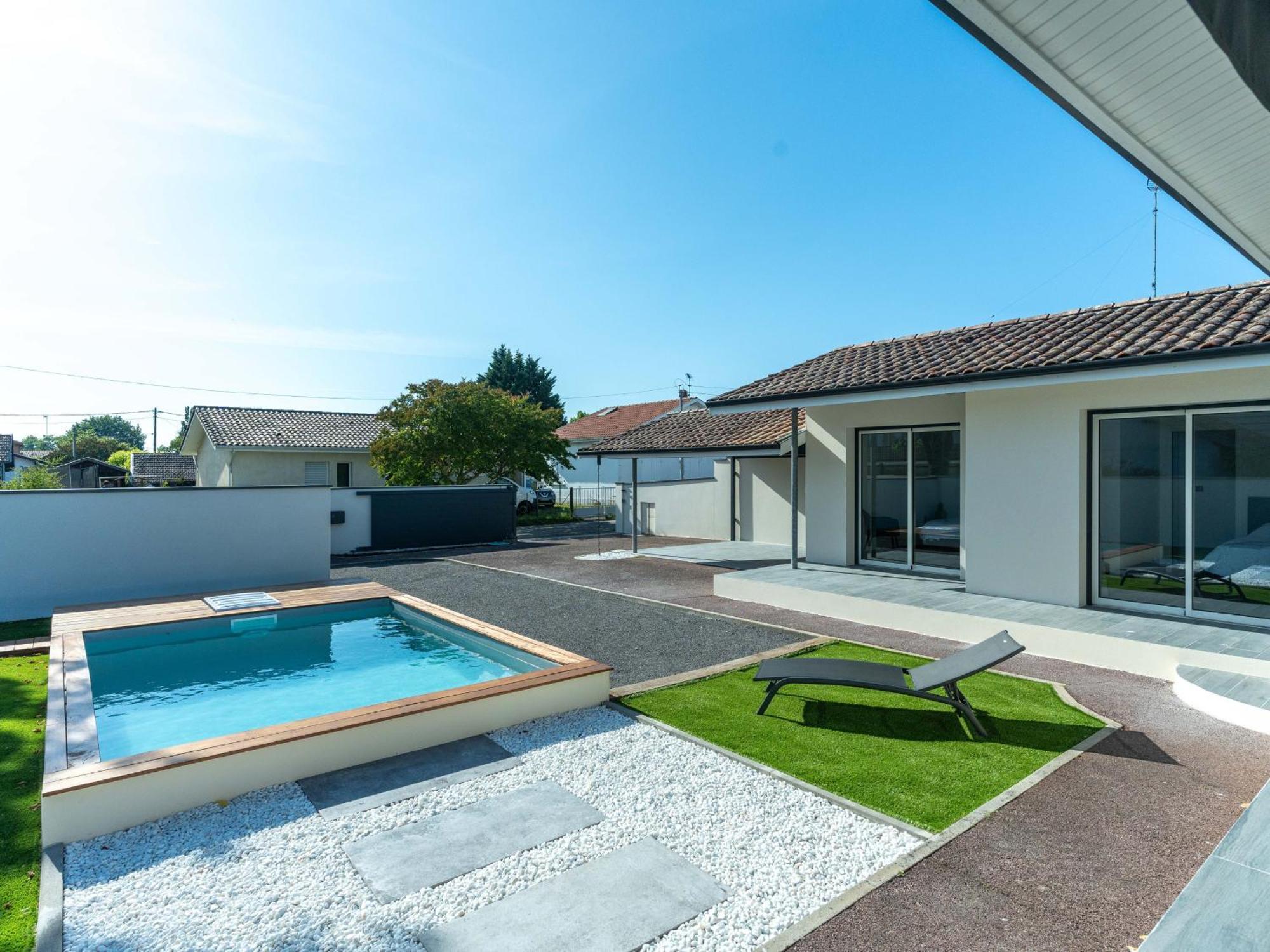 Maison Renovee, Climatisee, Piscine, Parentis En Born - Proche Centre Et Plage - Fr-1-319-561 Villa Exterior photo